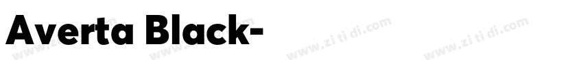 Averta Black字体转换